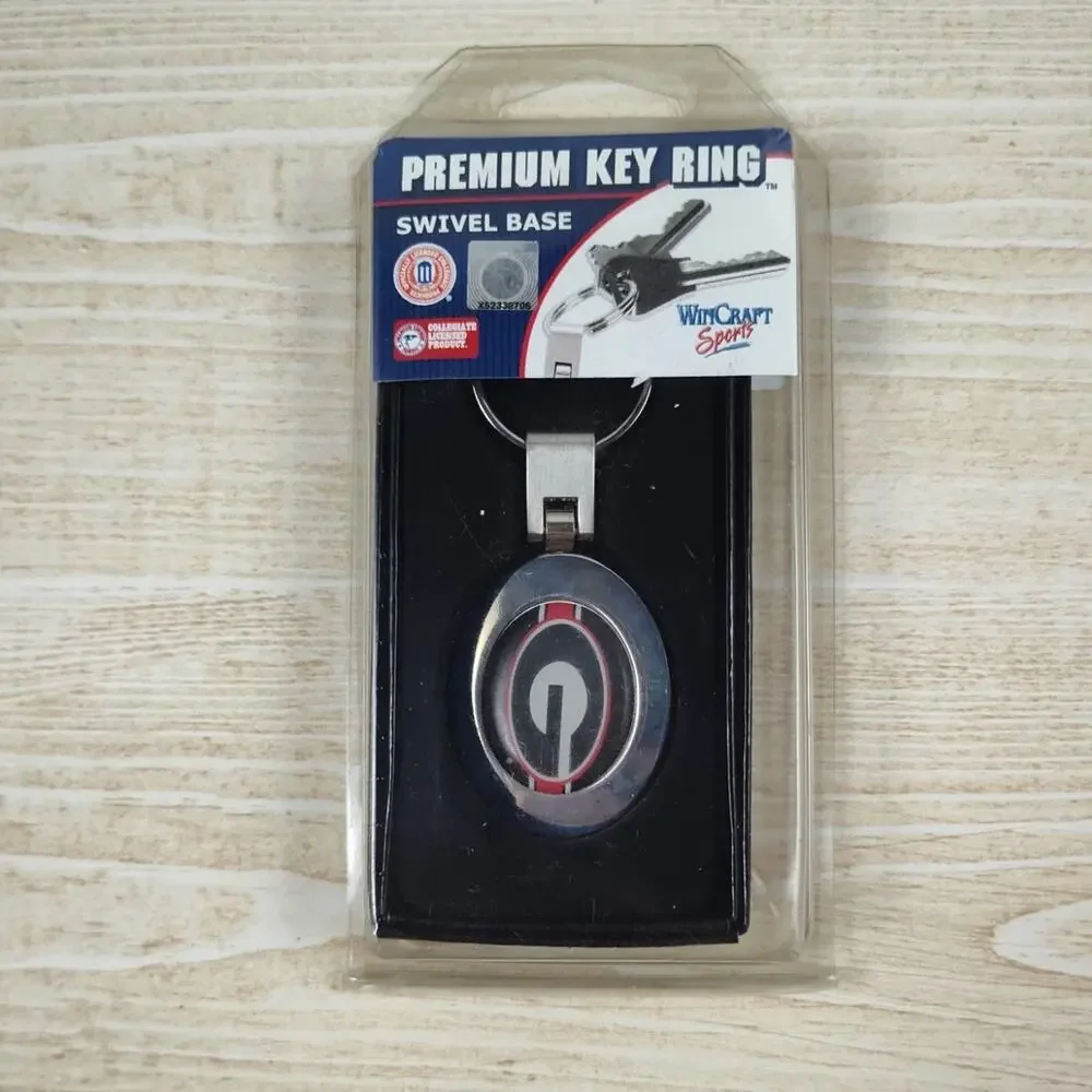 University of Georgia Bulldogs WinCraft Swivel Key Ring Keychain NCAA Gift
